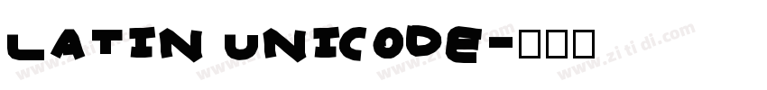 latin unicode字体转换
